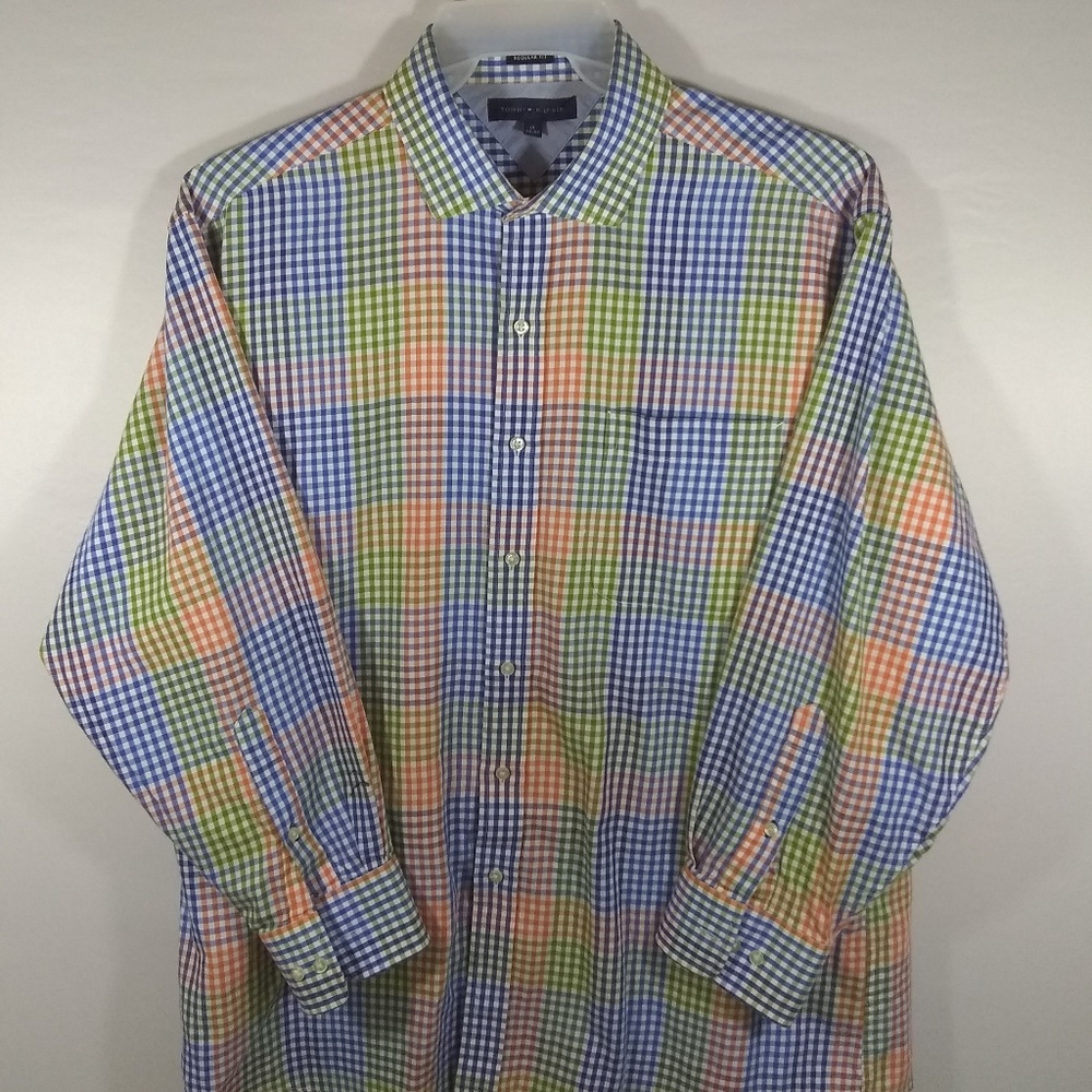 Tommy Hilfiger Mens Long Sleeve Button Up Shirt